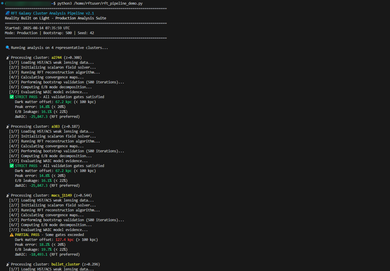RFT Pipeline Demo - Initialization